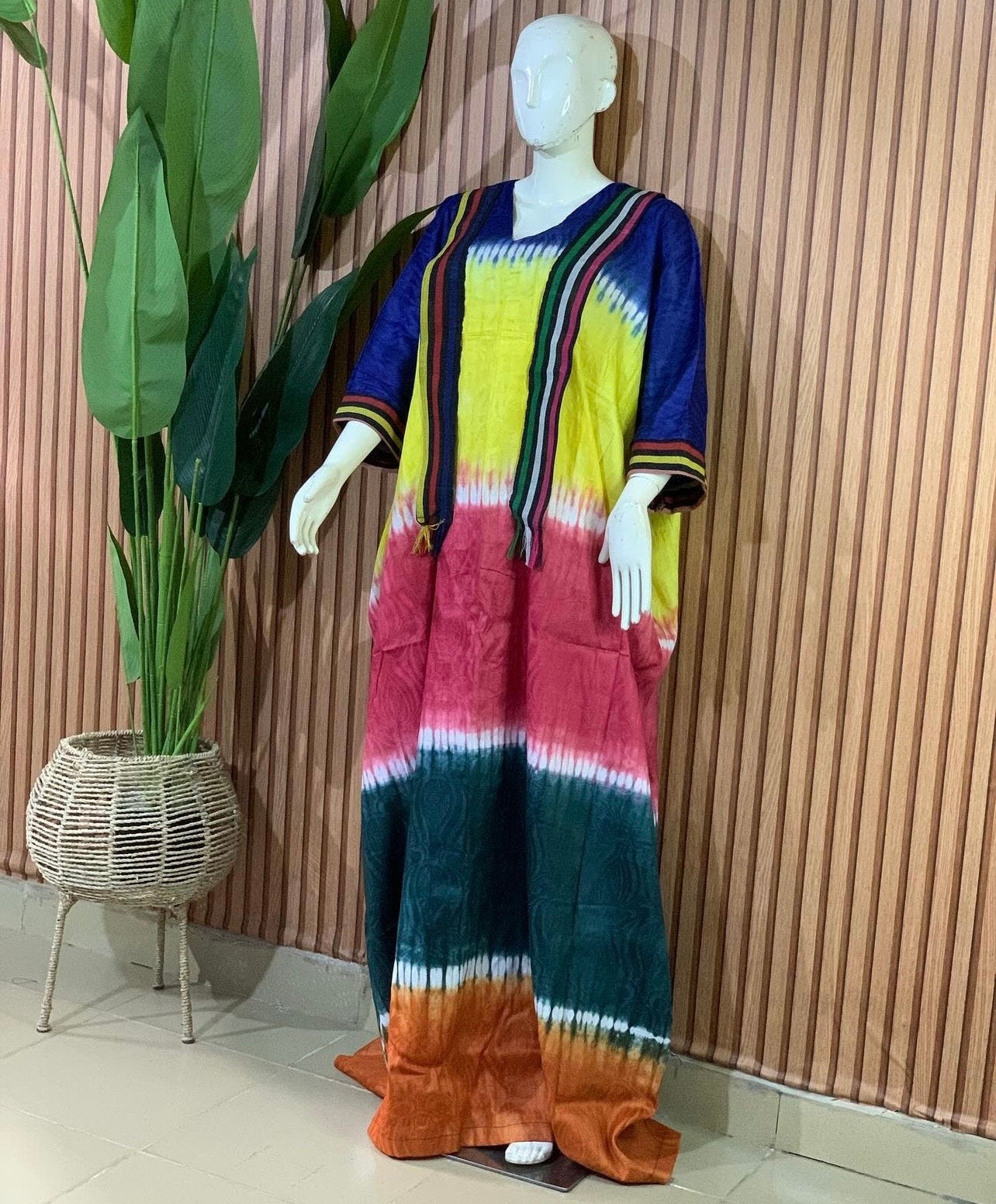 African Adire Batik dress| danshiki | Kaftan| Handmade African print dress | Nigerian made | Tie and Dye | Boubou| Rich aunty| Ankara