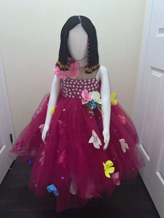 Beautiful Princess Baby Girl Birthday Dress| Flower Girl Dress| Fairytale Dress| Kids Ballgown| Kids Birthday Photoshoot Dress