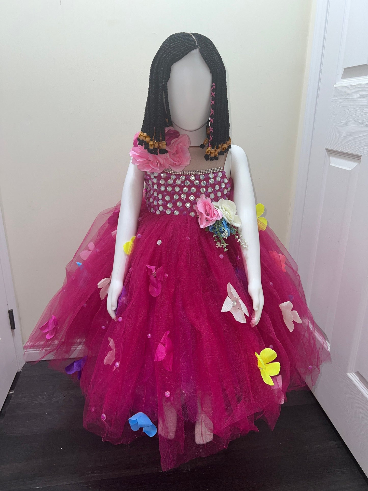 Beautiful Princess Baby Girl Birthday Dress| Flower Girl Dress| Fairytale Dress| Kids Ballgown| Kids Birthday Photoshoot Dress