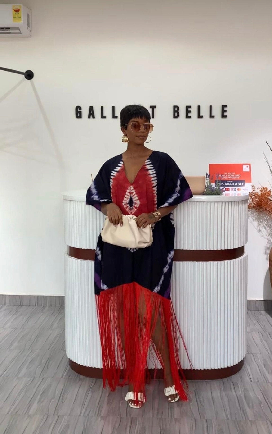 African Adire Fringe Boubou Dress| Rich Aunty Vibes| danshiki | Kaftan| African print dress | Nigerian made | Wedding Party dress|