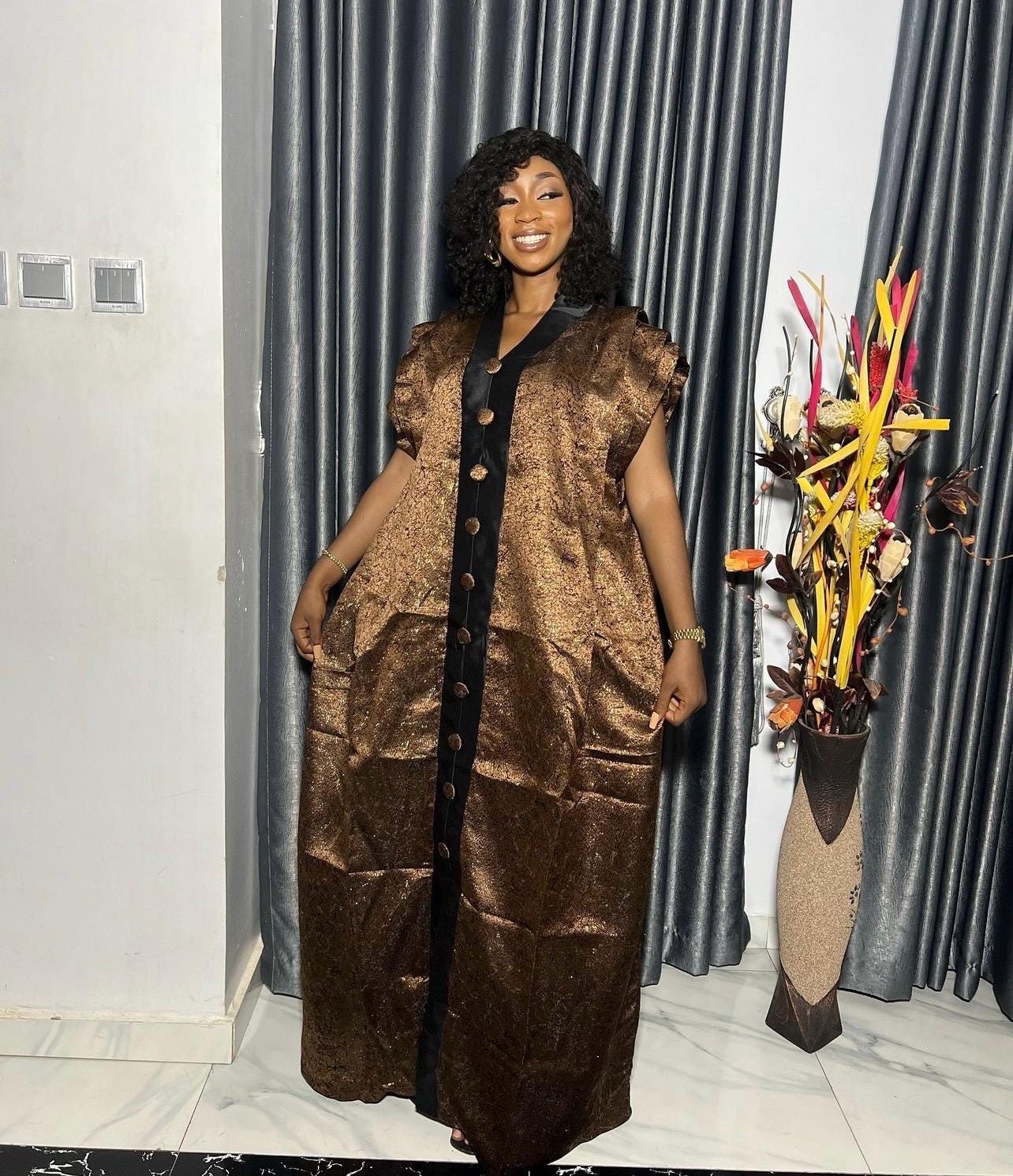 African brocade boubou dress| Rich aunty| danshiki | Kaftan| Jalabiya| Nigerian dress bubu| Party dress| European brocade boubou| Modesty