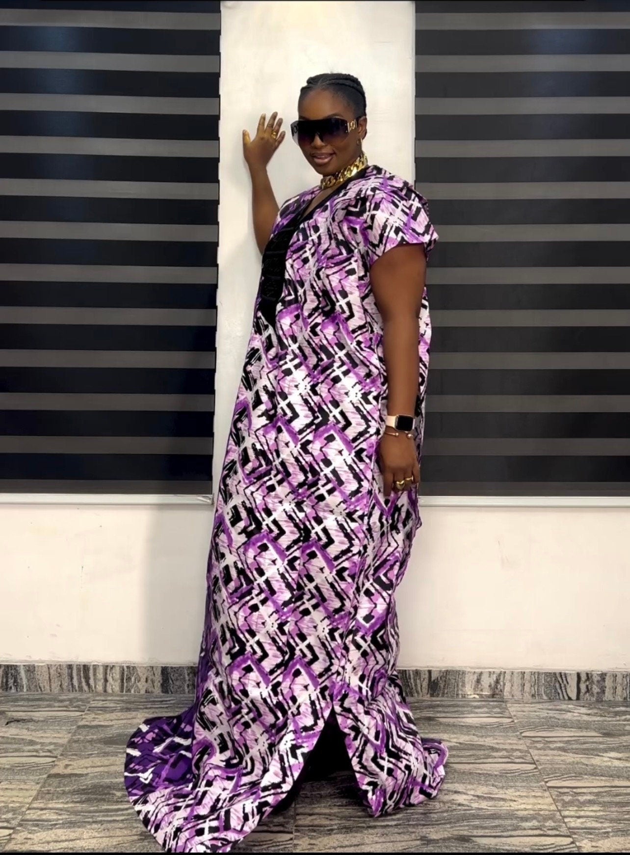 African Ankara Long Danshiki dress Kaftan| African print dress | Nigerian made | Wedding Party dress| Embroidery| Rich aunty vibe