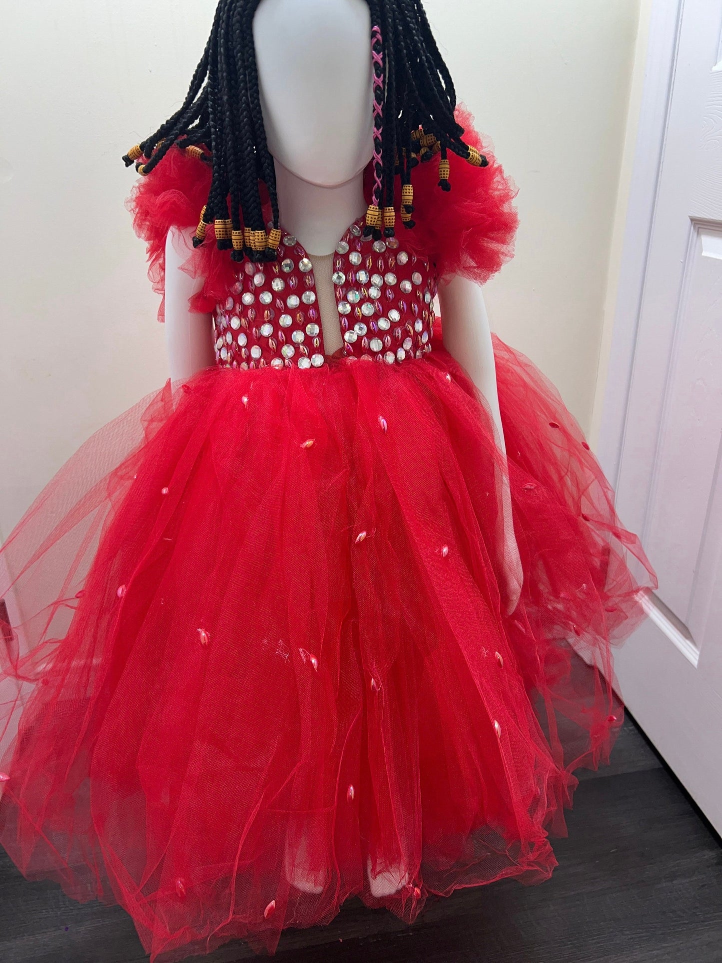 Princess Baby Girl Birthday Ballgown: Satin & Lace, 12-18 Month