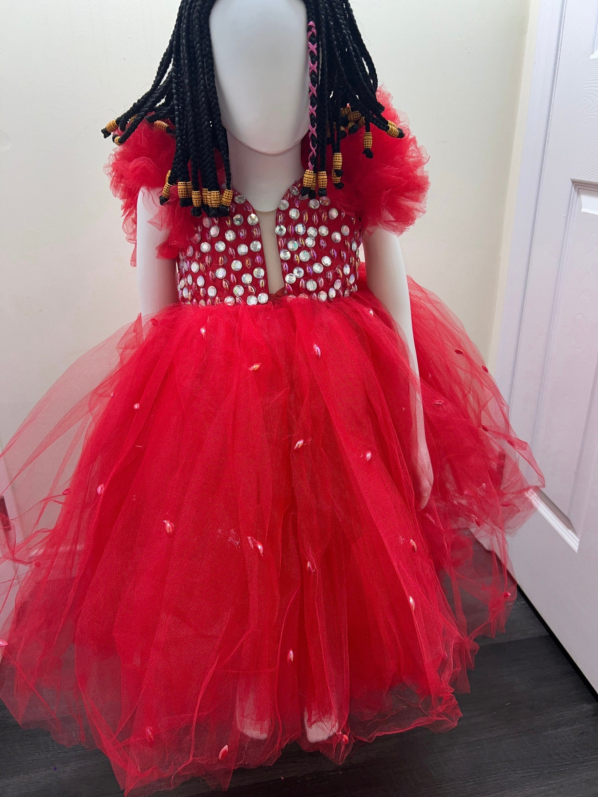Princess Baby Girl Birthday Ballgown: Satin & Lace, 12-18 Month
