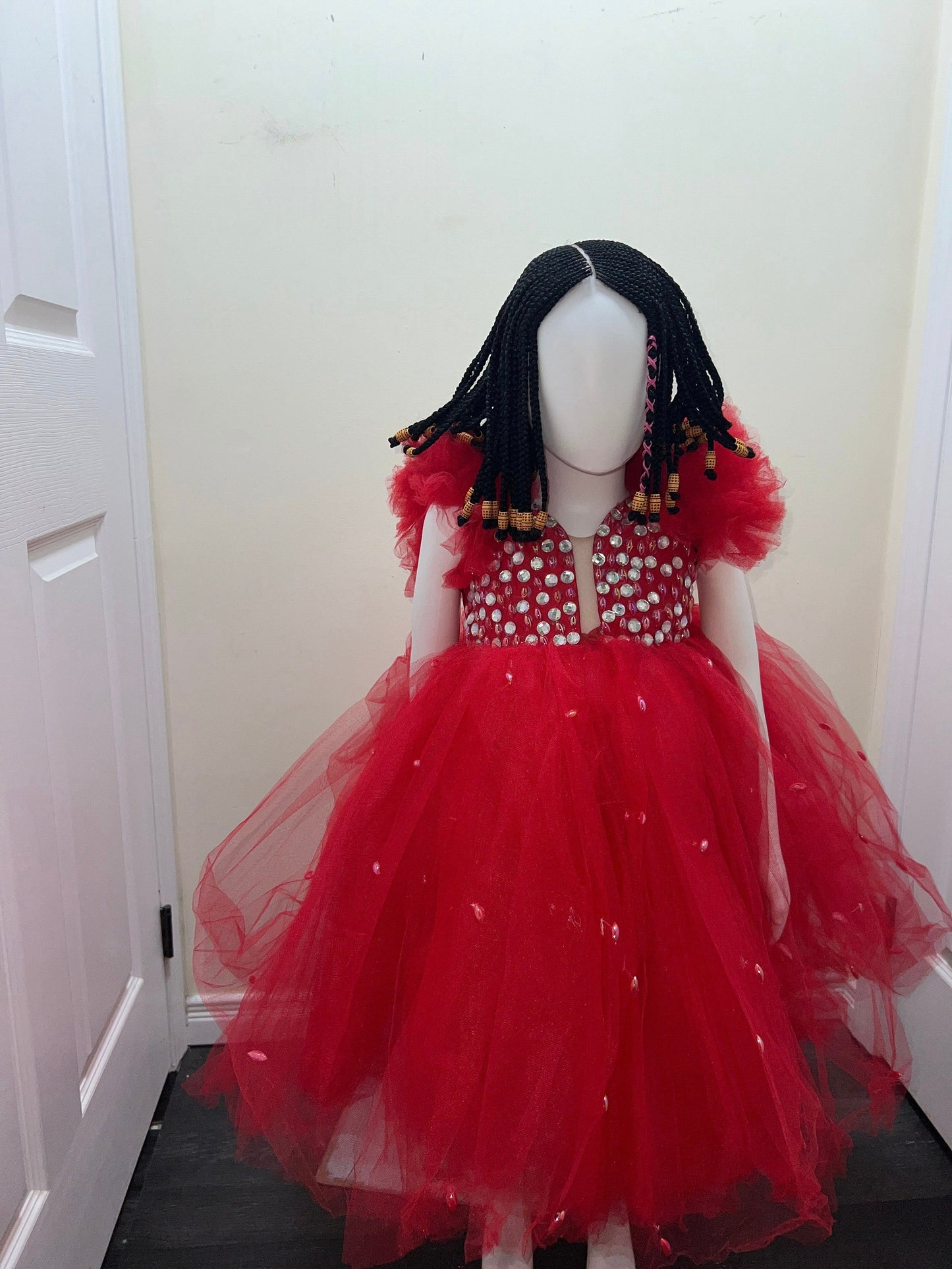 Princess Baby Girl Birthday Ballgown: Satin & Lace, 12-18 Month