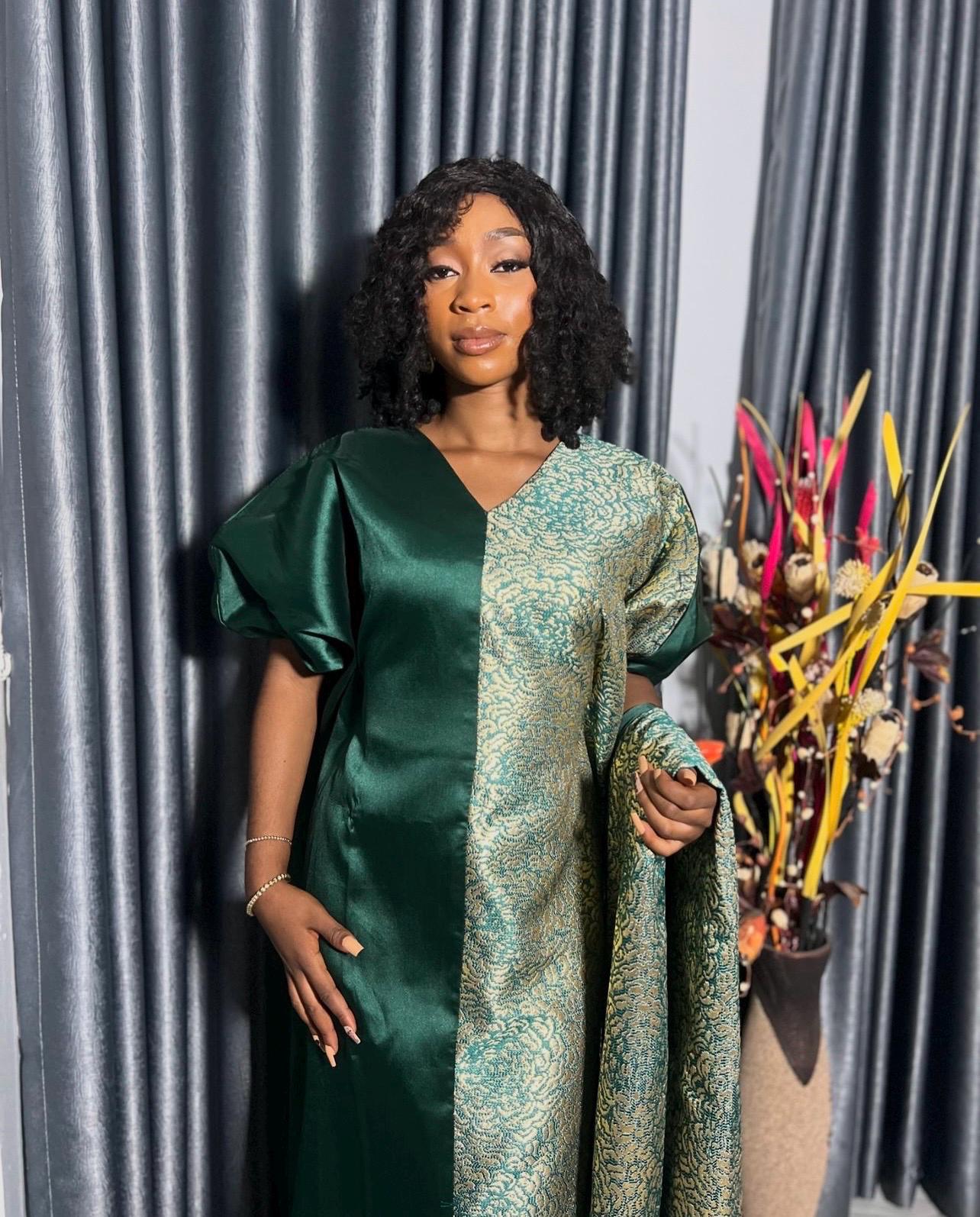 African Mikado Brocade Boubou| danshiki | Kaftan| Jalabiya| Rich aunty | Nigerian dress| One size fits all| Mikado Brocade boubou| Brocade