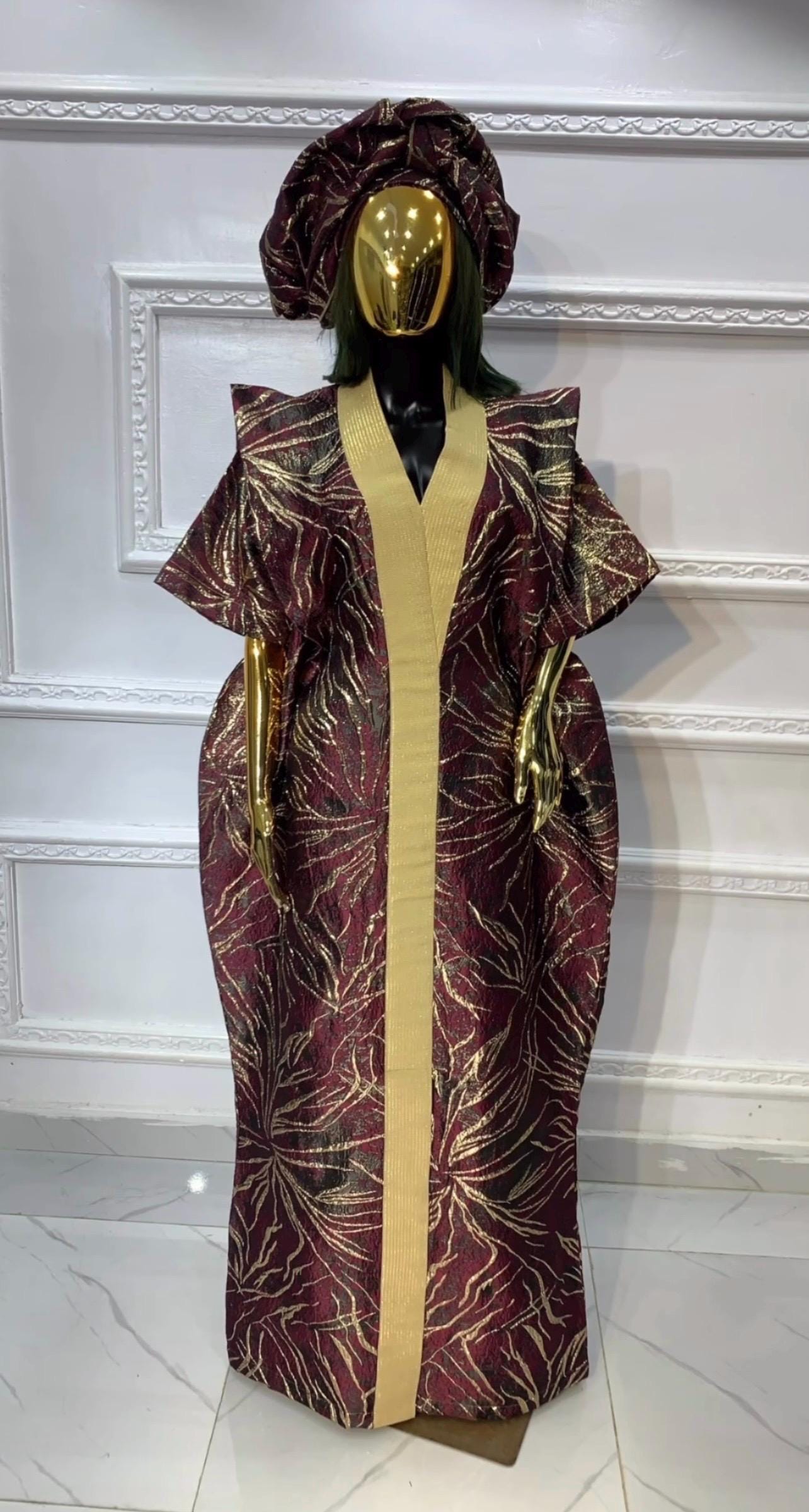 African brocade boubou dress| Rich aunty| danshiki | Kaftan| Jalabiya| Nigerian dress bubu| Party dress| European brocade boubou| Modesty