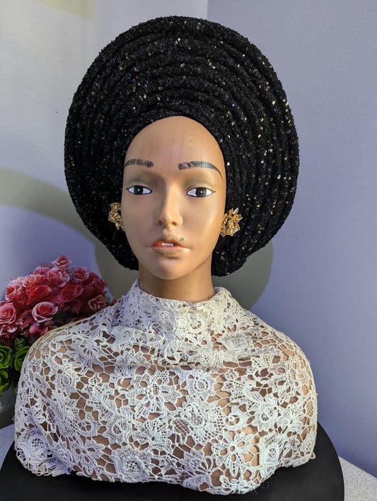 Luxury African Auto gele| Turban Hat for Ladies| Pre tied Hat| Zara cap| Eid |Pre styled Head Tie| Ready To Wear Turban Headtie| Muslim Wome
