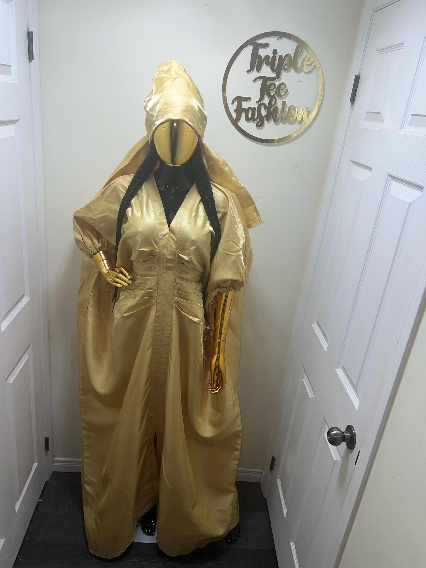 African Liquid Mikado Boubou Dress | Nigerian Kaftan