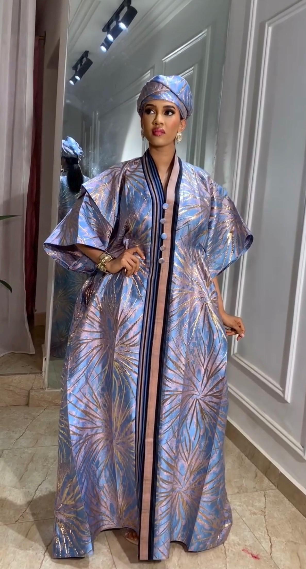 African Brocade dress| danshiki | Kaftan| Jalabiya| Rich aunty | Nigerian dress| Party dress| One size fits all| European brocade boubou