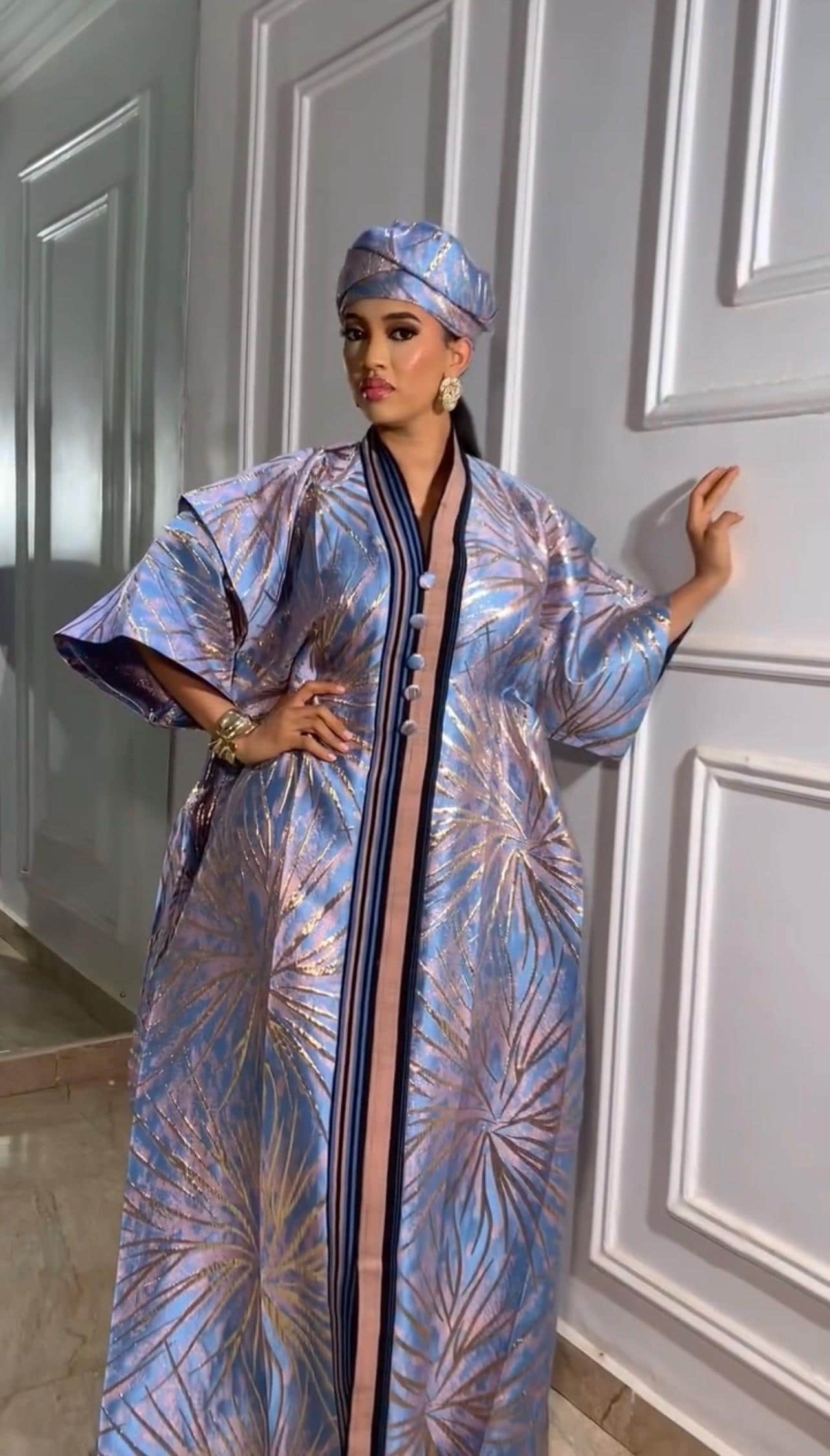 African Brocade dress| danshiki | Kaftan| Jalabiya| Rich aunty | Nigerian dress| Party dress| One size fits all| European brocade boubou