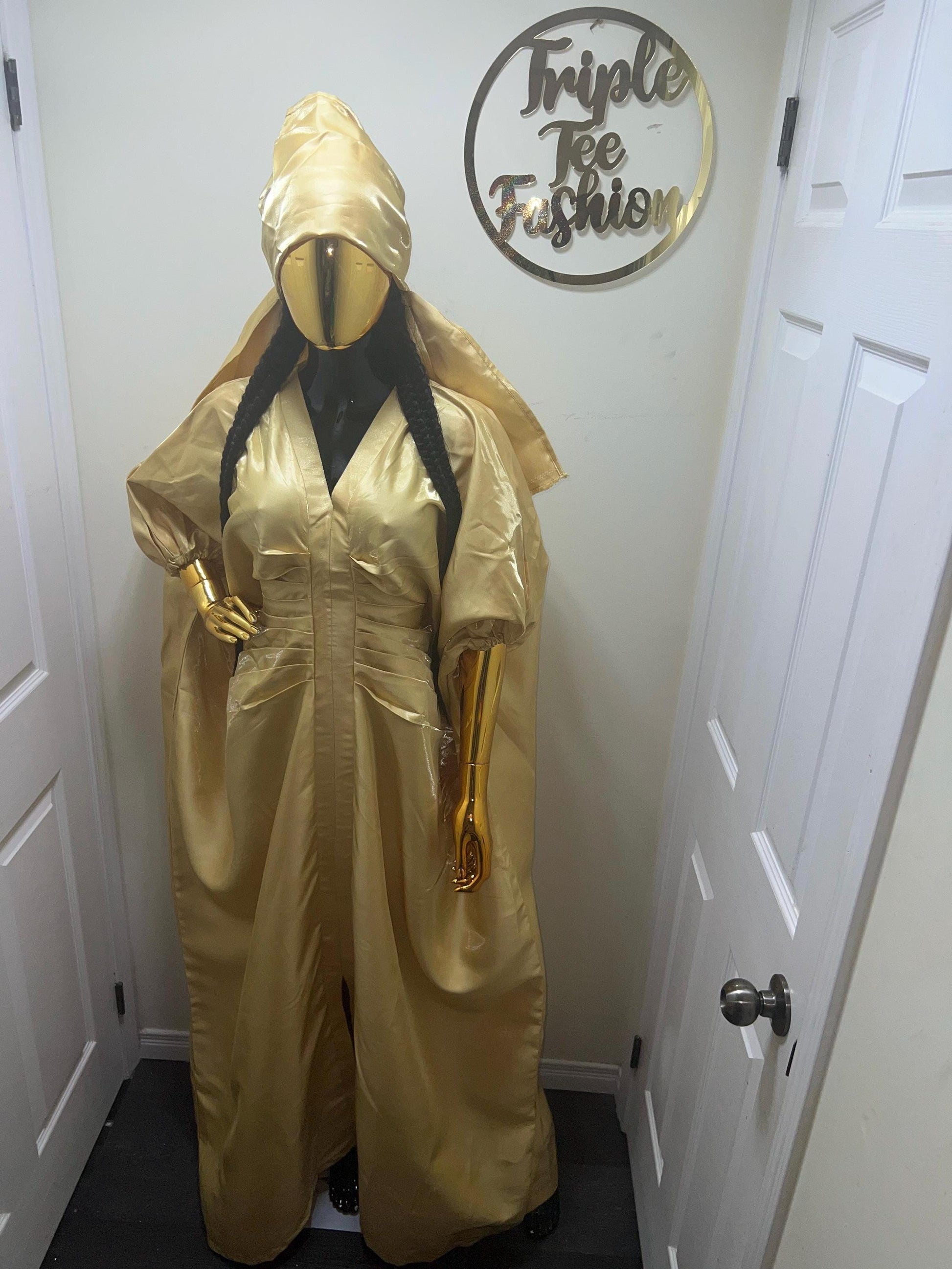 African Liquid Mikado Boubou Dress | Nigerian Kaftan
