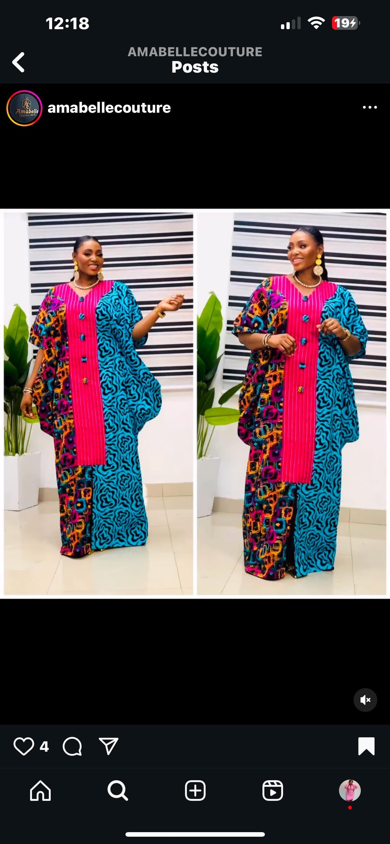 Ankara Kaftan Dress | Nigerian Aso Oke Bubu, One Size