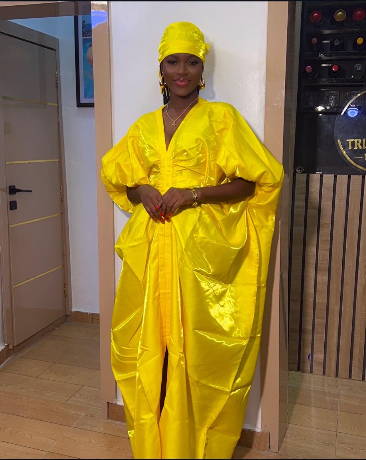 African Liquid Mikado Boubou | Nigerian Kaftan Party Dress