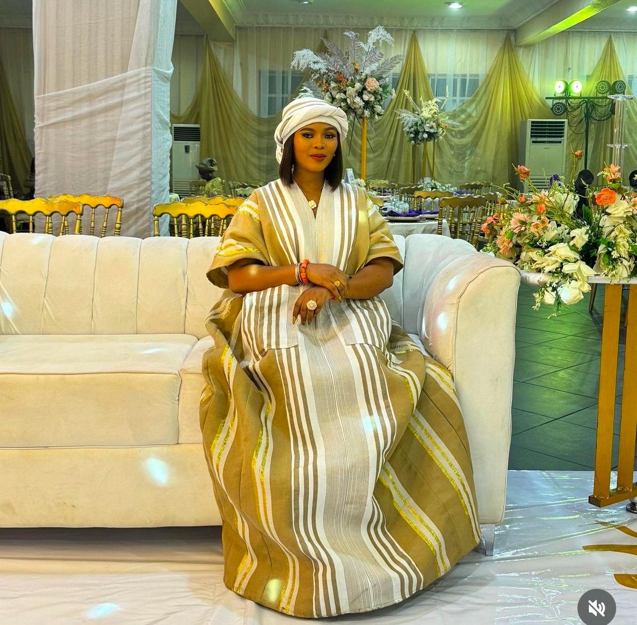 African aso oke boubou gown| Nigerian bride outfit| Rich aunty | African Photoshoot| Party wear| African Cultural Wear