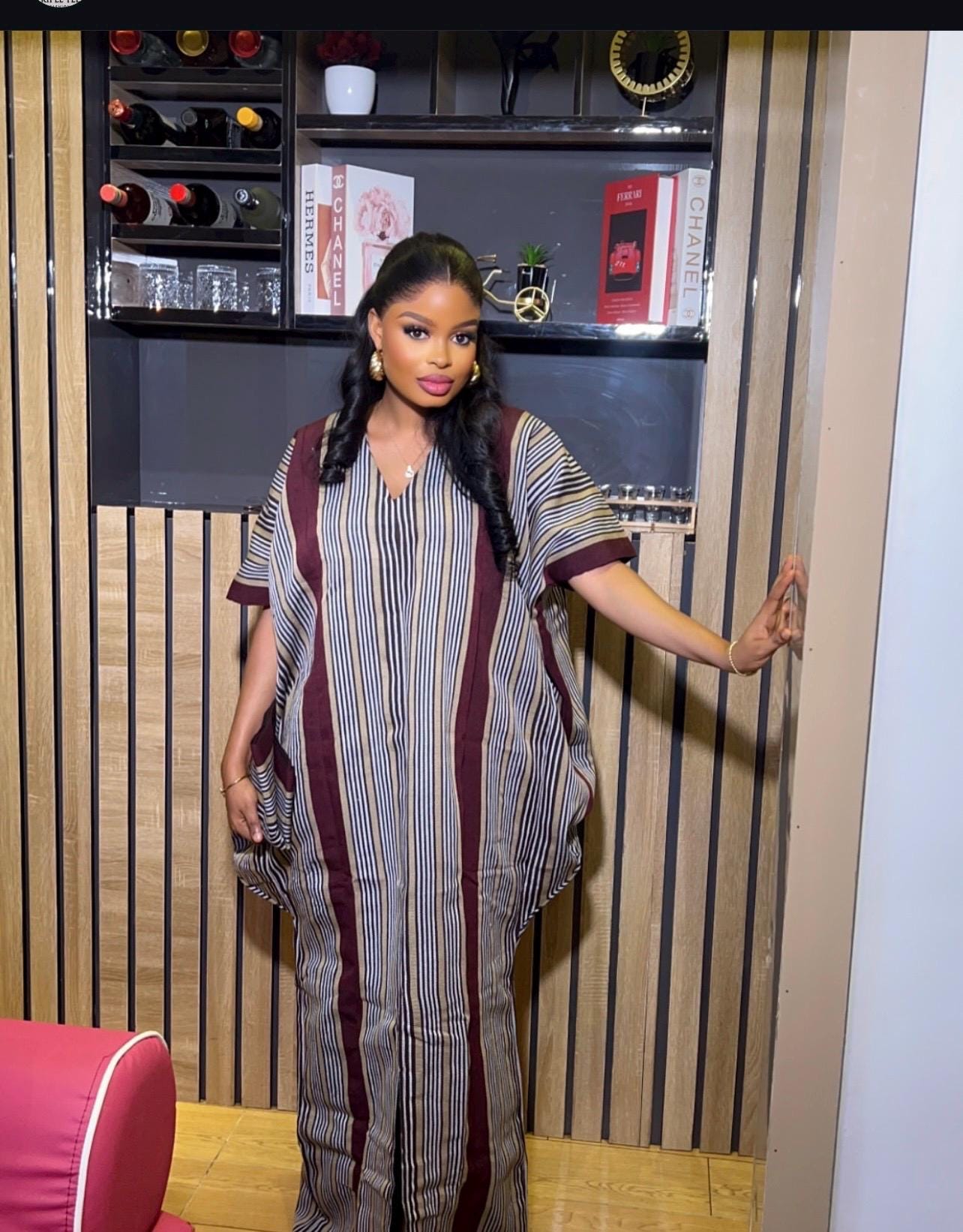 Handmade Aso Oke Boubou Gown | Nigerian Kaftan, Party Wear