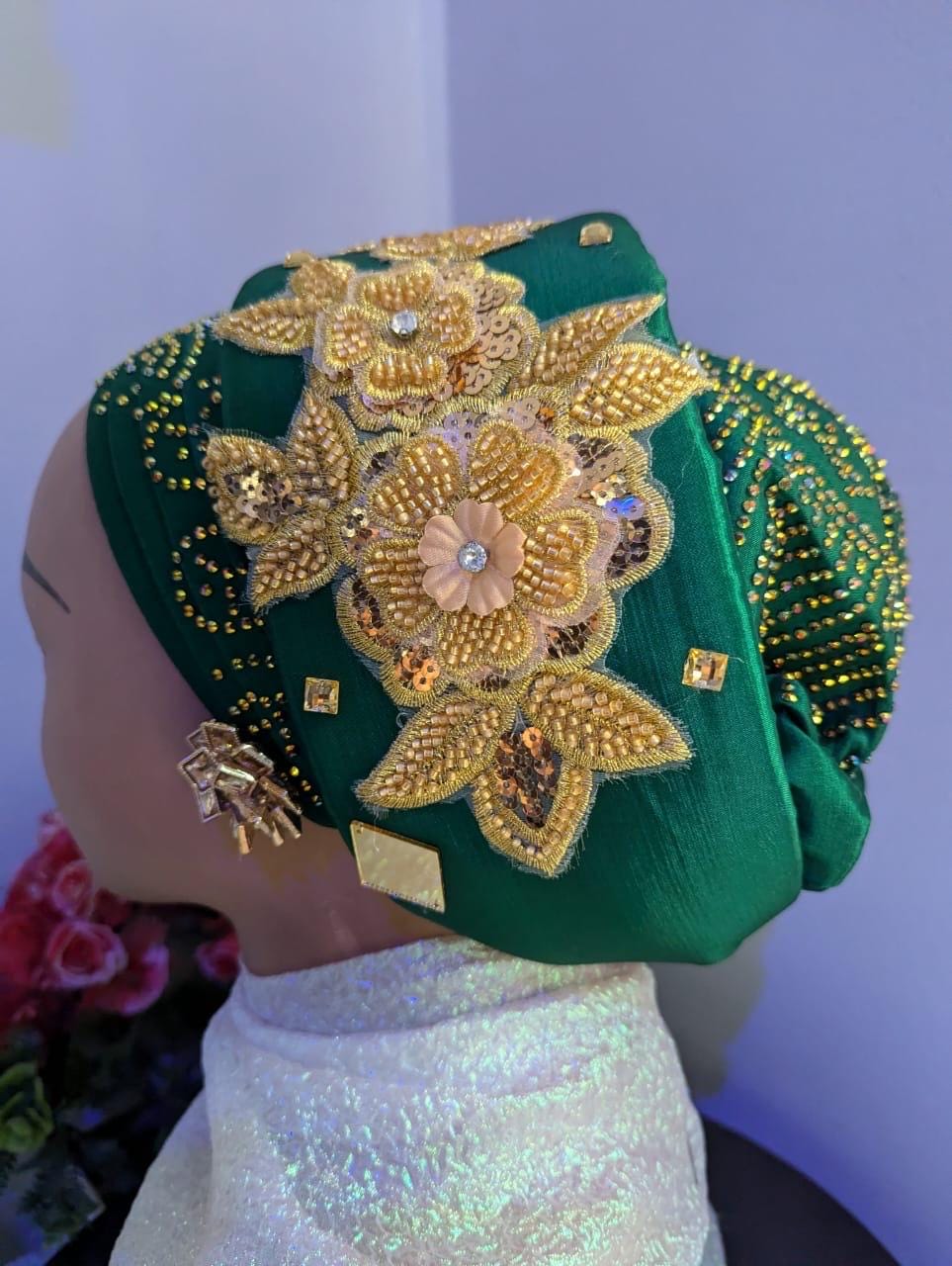 Luxury Pre-Tied Turban | African Headtie, Ready To Wear