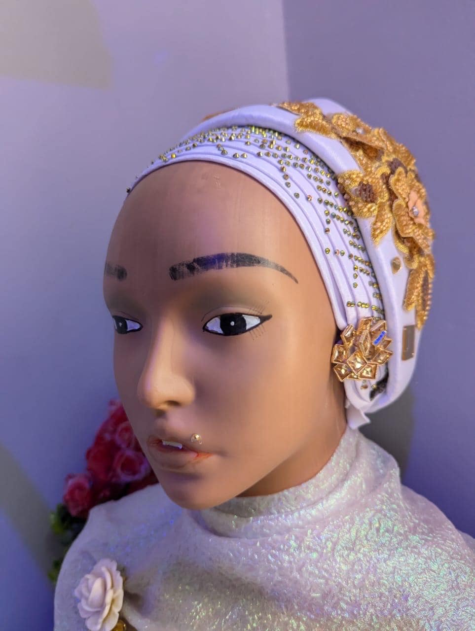 Luxury Duchess Silk Turban Headtie | Pre-tied Crystal Cap