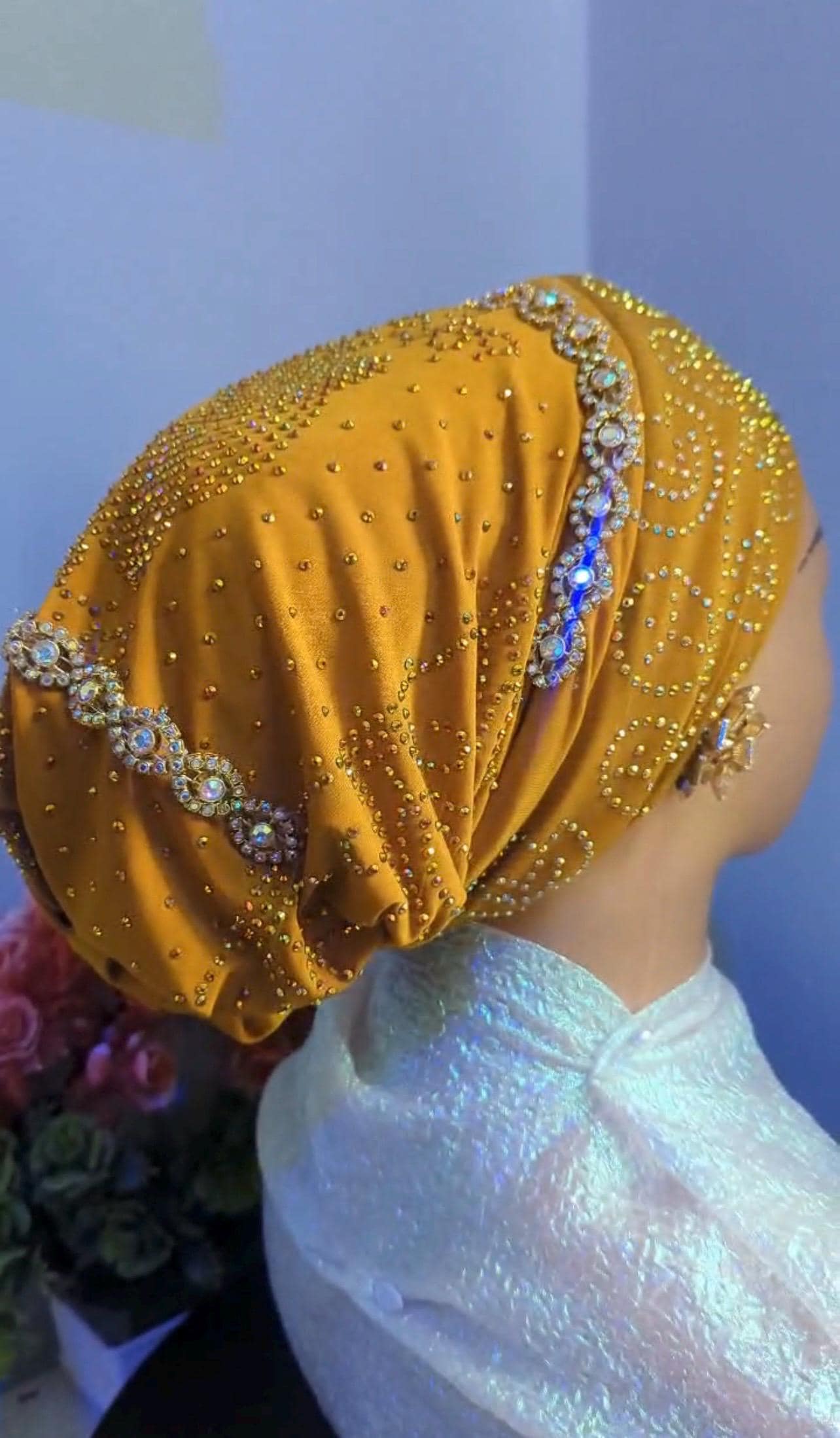 Luxury Turban Hat for Ladies| Pre tied Hat| Pre styled Head Tie| Ready To Wear Turban Headtie| African Auto cap| Muslim Women| Ramadan