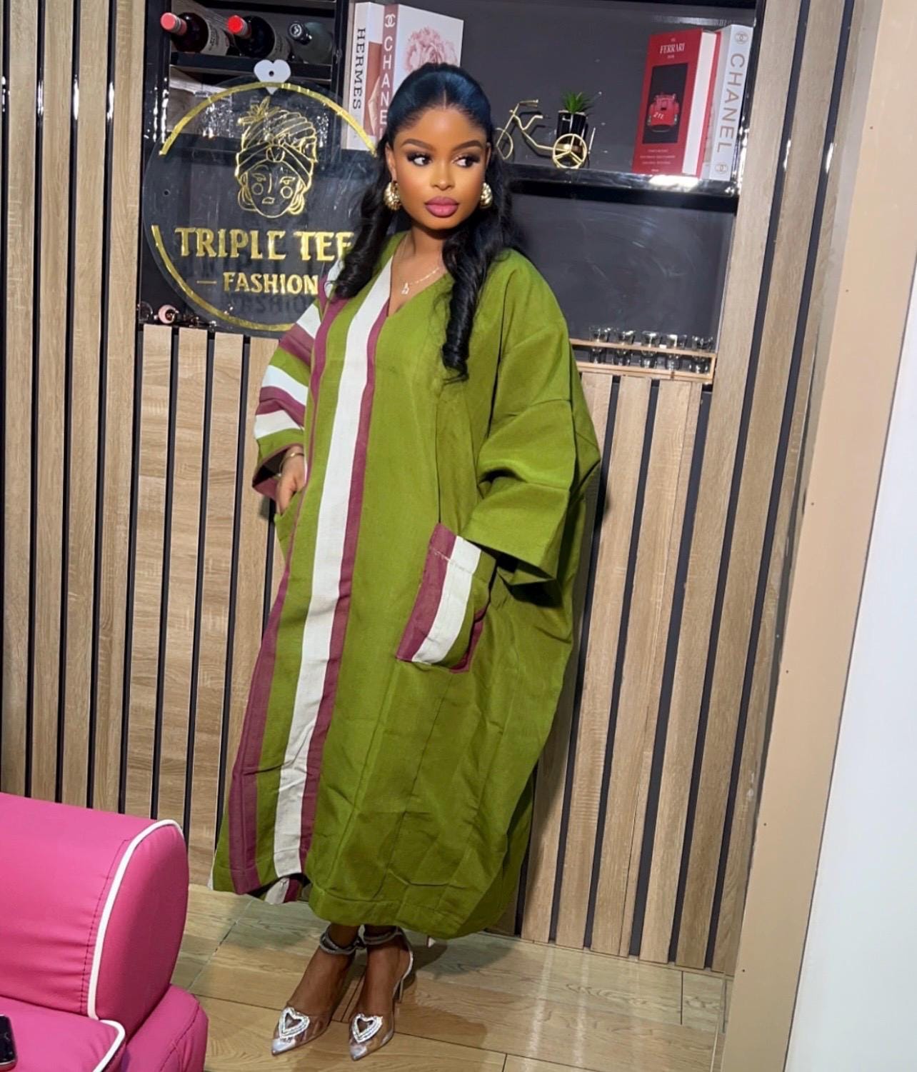 Handmade Aso Oke Boubou Gown | Nigerian Kaftan Dress