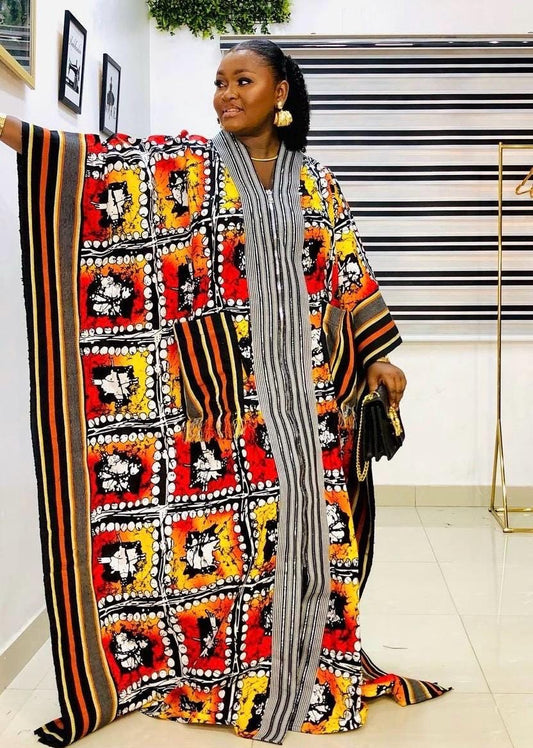 African Ankara Brocade dress| danshiki | Kaftan| Handmade African print dress | Nigerian made | Tie and Dye | Boubou| Rich aunty| Ankara