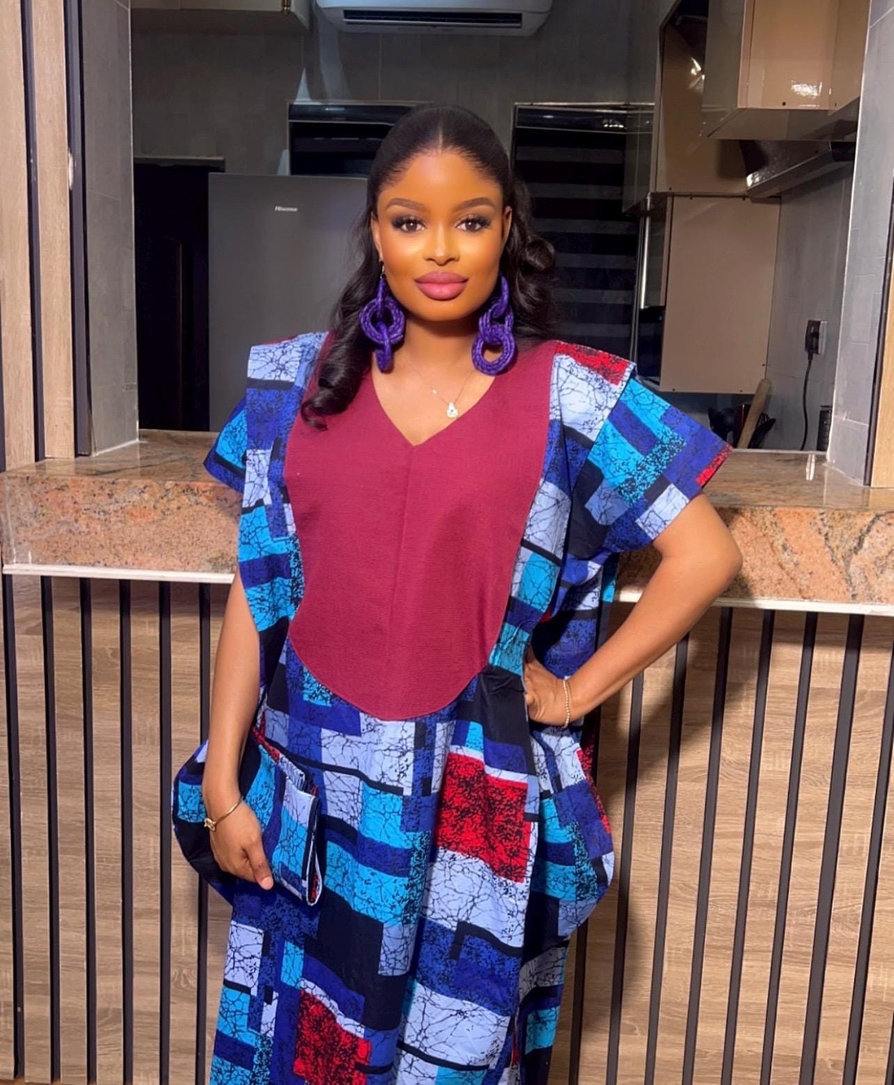 Ankara Kaftan Dress | Nigerian Bubu, One Size
