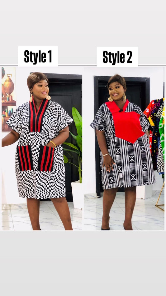 Regal AfroBoubou Kaftan – African Print Maxi Dress | One Size Fit | Rich Aunty Vibes | Ankara Summer Outfit