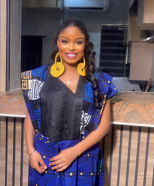 African Ankara dress| danshiki | Kaftan| African print dress | Nigerian made | Christmas dress | Embroidery| Boubou| Adire| Rich Aunty