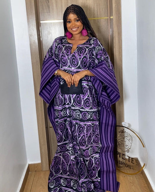 African Adire Batik dress| danshiki | Kaftan| Handmade African print dress | Nigerian made | Tie and Dye | Boubou| Rich aunty| Ankara