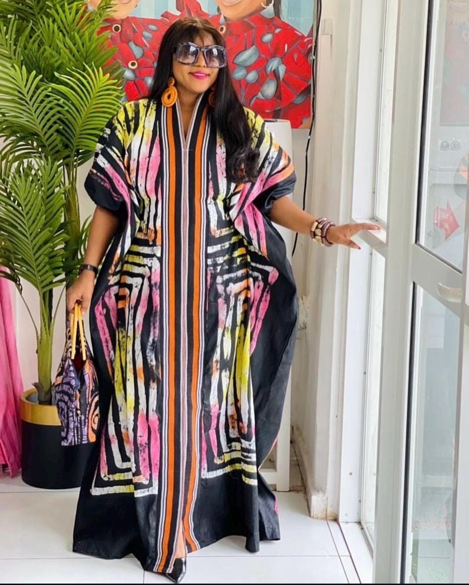 African Adire Batik Boubou dress |Inner belt bubu Kaftan| Handmade African print dress | Nigerian made | Tie and Dye | Rich aunty| Ankara