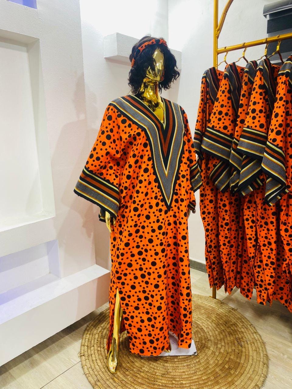 African Ankara Brocade dress| danshiki | Kaftan| Handmade African print dress | Nigerian made | Tie and Dye | Boubou| Rich aunty| Ankara