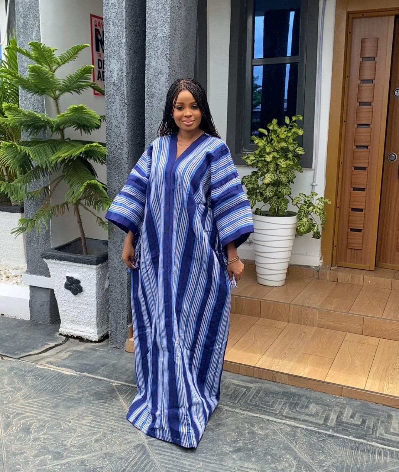 Handmade Aso Oke Boubou Gown | Nigerian Kaftan, Party Dress