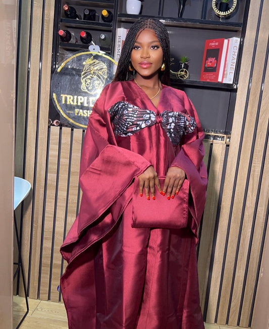 African Mikado dress| danshiki | Kaftan| Jalabiya| Rich aunty | Nigerian dress| One size fits all| Mikado Adire boubou