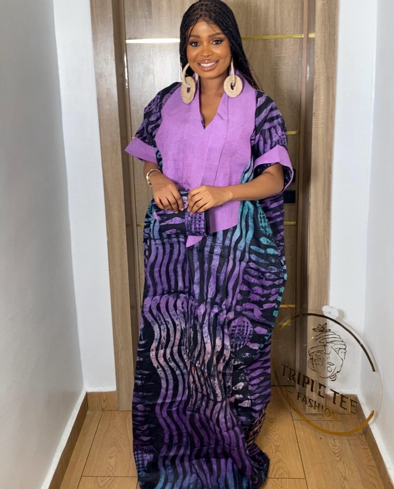 African Adire Batik dress| danshiki | Kaftan| Handmade African print dress | Nigerian made | Tie and Dye | Boubou| Rich aunty| Ankara