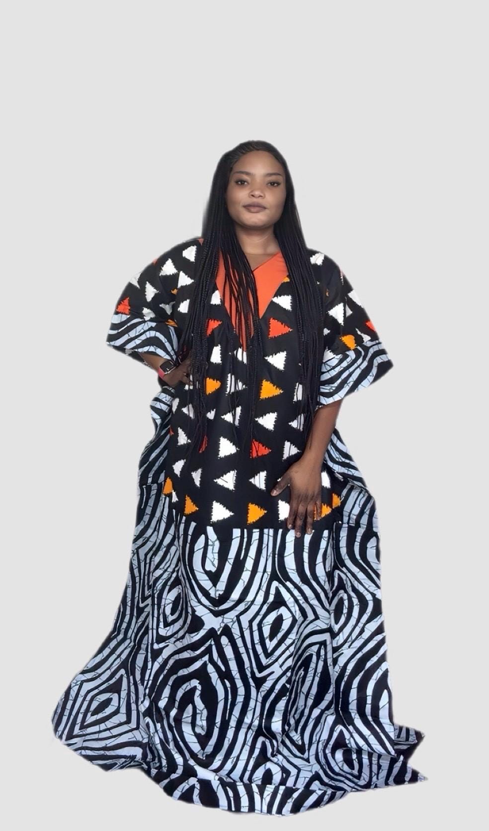 African Print Ankara Boubou | Aso Oke Kaftan, Modest Maxi Dress