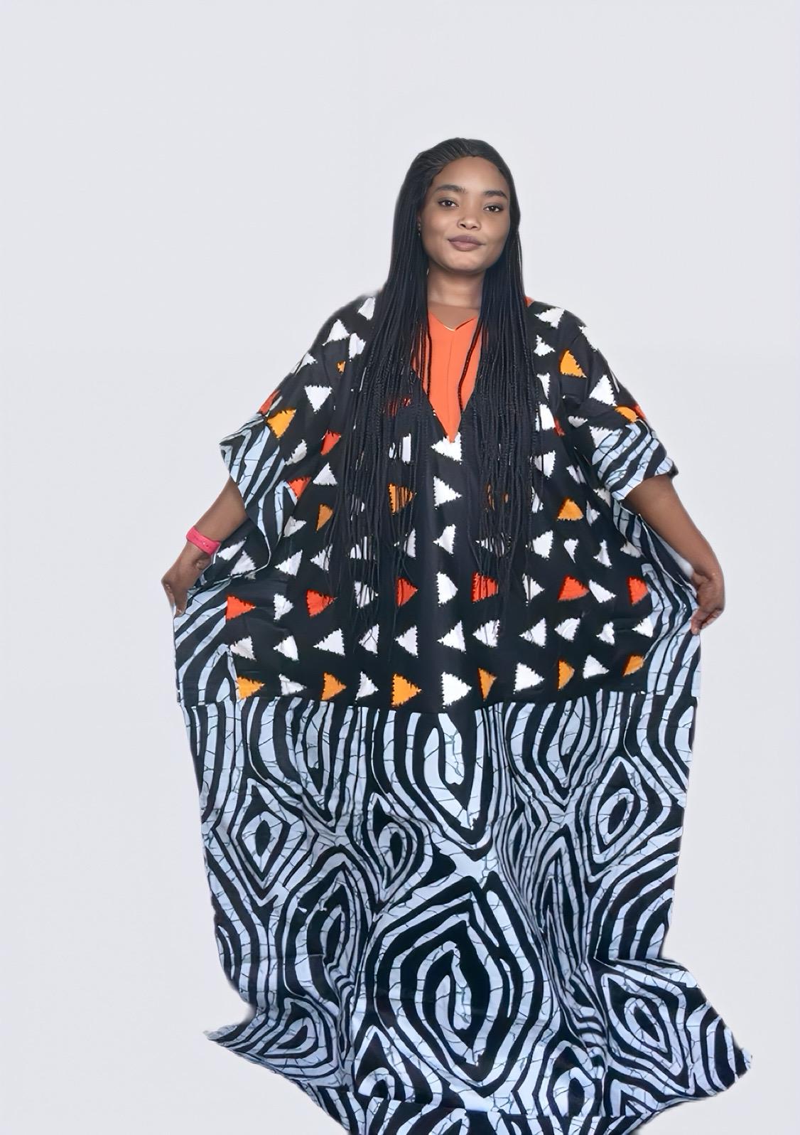 African Ankara boubou | long danshiki | Kaftan| Jalabiya| Adire | Ankara| Nigerian made| Kaftan| Modest dress| Ramadan| Rich Aunty