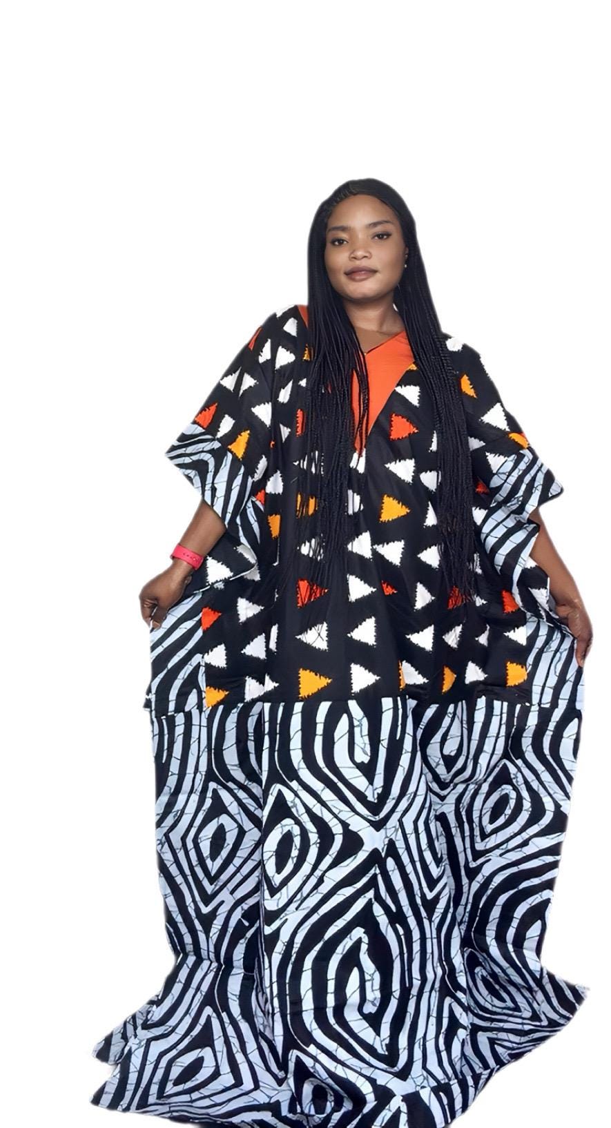 African Print Ankara Boubou | Aso Oke Kaftan, Modest Maxi Dress