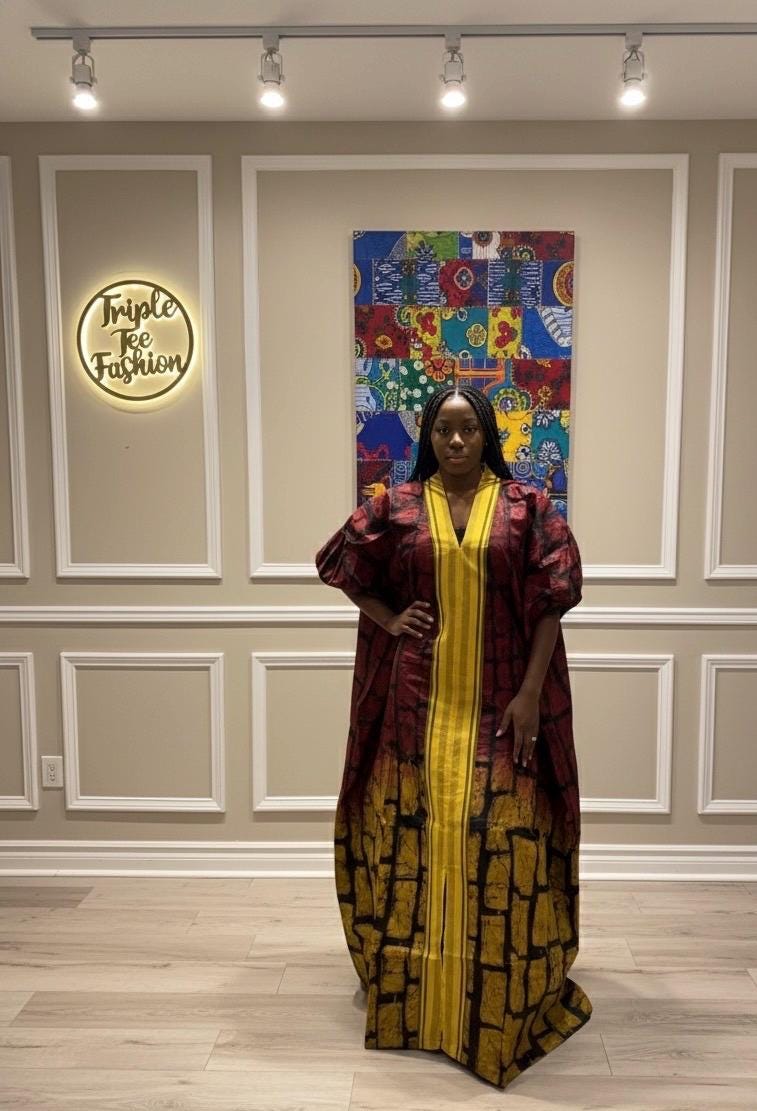 African Adire Batik Boubou dress |Inner belt bubu Kaftan| Handmade African print dress | Nigerian made | Tie and Dye | Rich aunty| Ankara