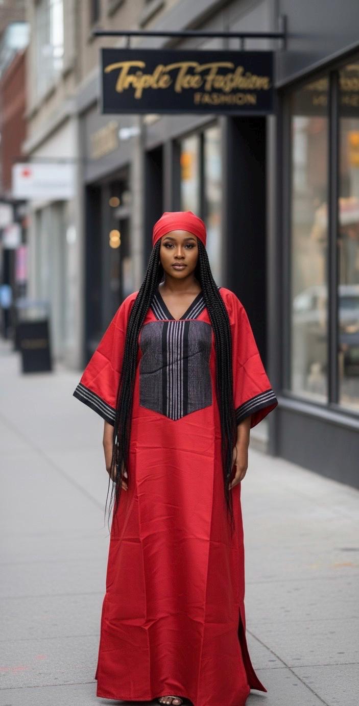 Mikado Aso Oke Boubou Dress | African Kaftan Jalabiya
