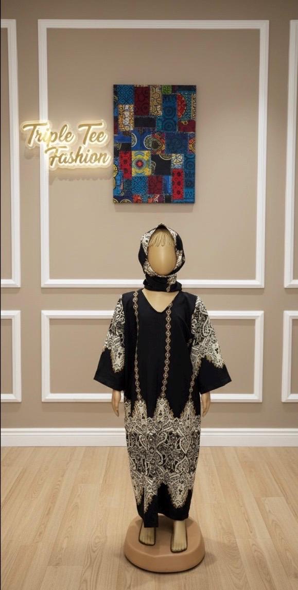 Jalabiya for kids| Eid baby girl outfit| Eid dress for kids| baby girl wear| Muslim Kids| Abaya kids