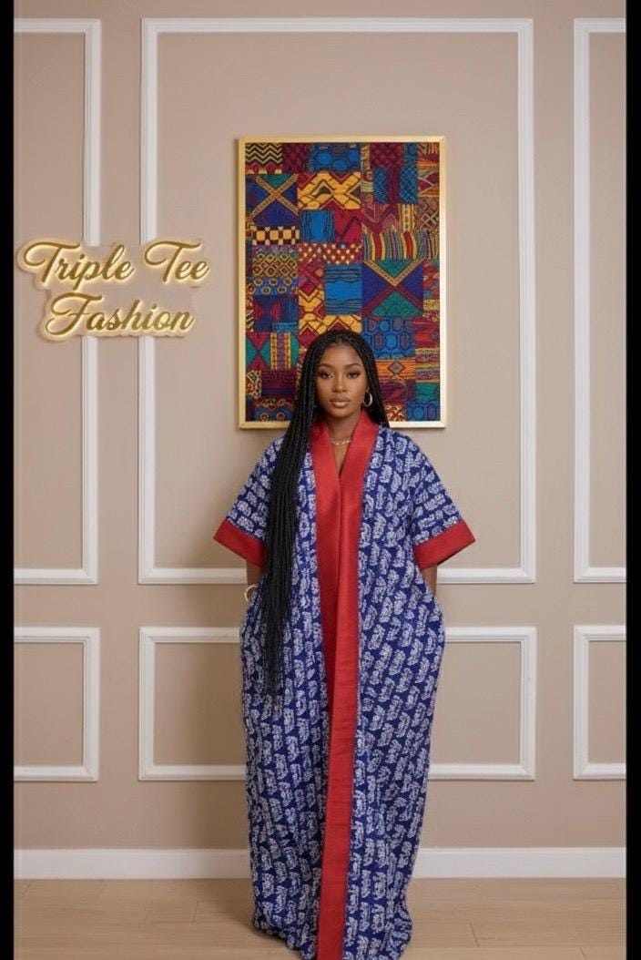Ankara Kaftan Dress | African Print Cotton Bubu