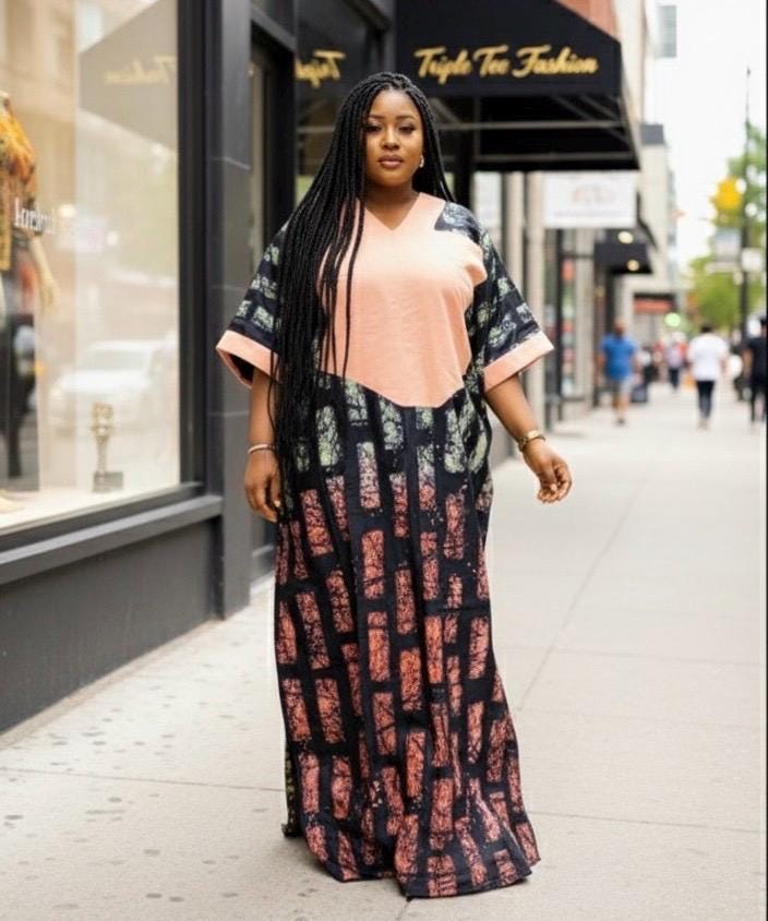 African Adire Batik dress| danshiki | Kaftan| Handmade African print dress | Nigerian made | Tie and Dye | Boubou| Rich aunty| Ankara