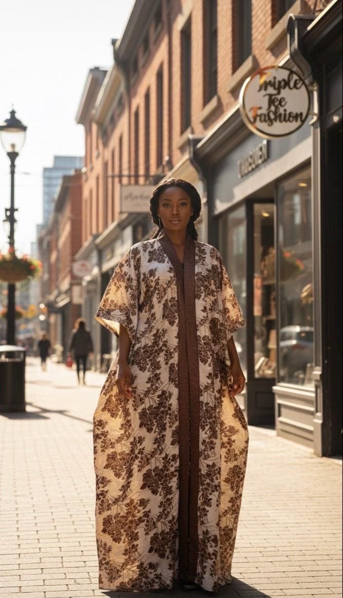 African 2 pieces brocade boubou| kimono and pants| Kaftan| Jalabiya| Rich aunty | Nigerian dress| European brocade