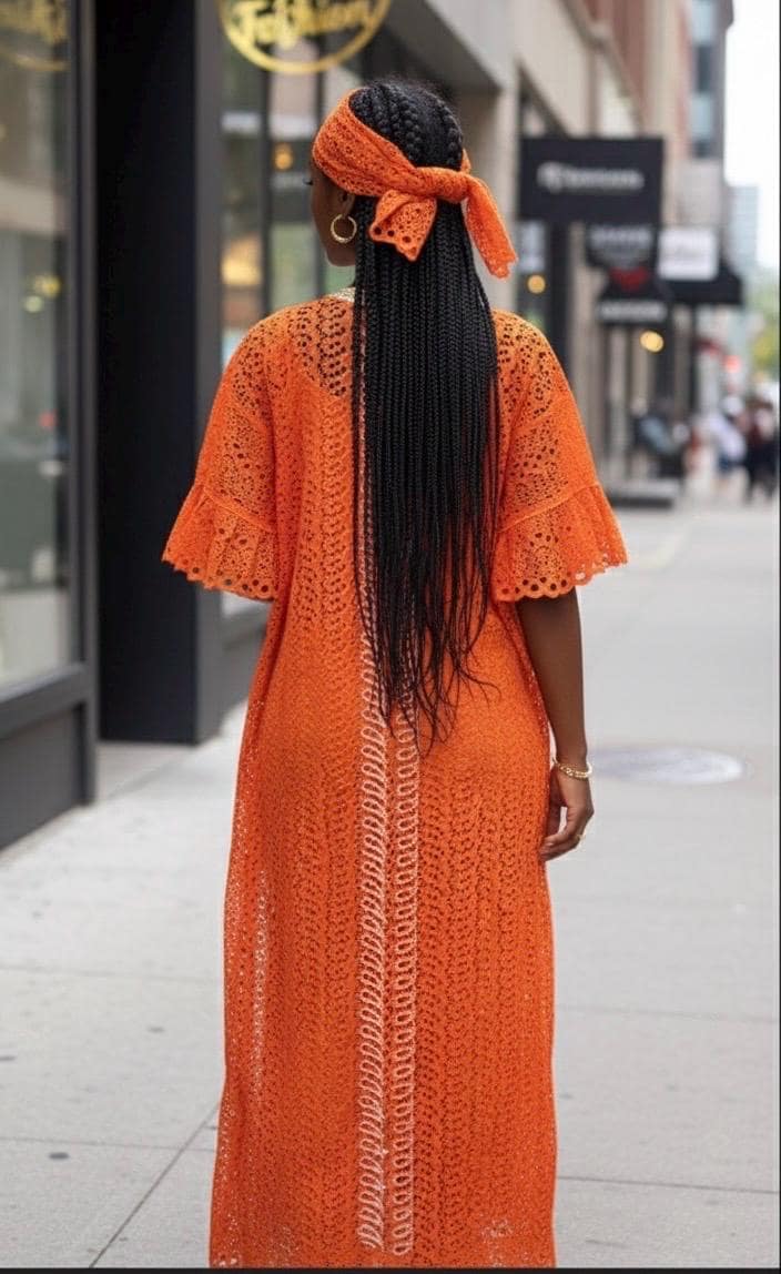 Stoned Senegalese Lace Dress | Modest African Outfit