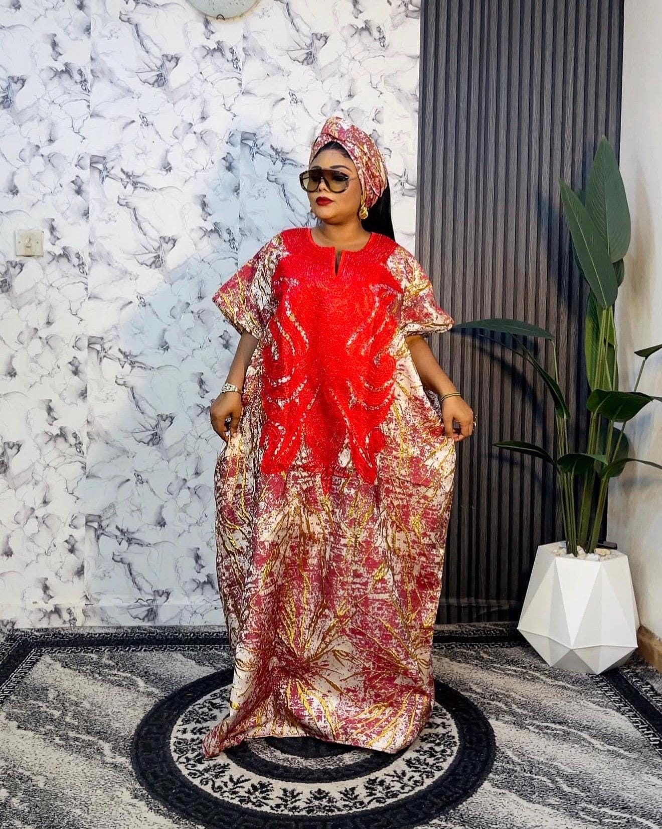 High Quality European Damask Brocade Agbada dress| danshiki| Nigerian made | African Fashion| Boubou| Rich aunty| Agbada for women| Tinko