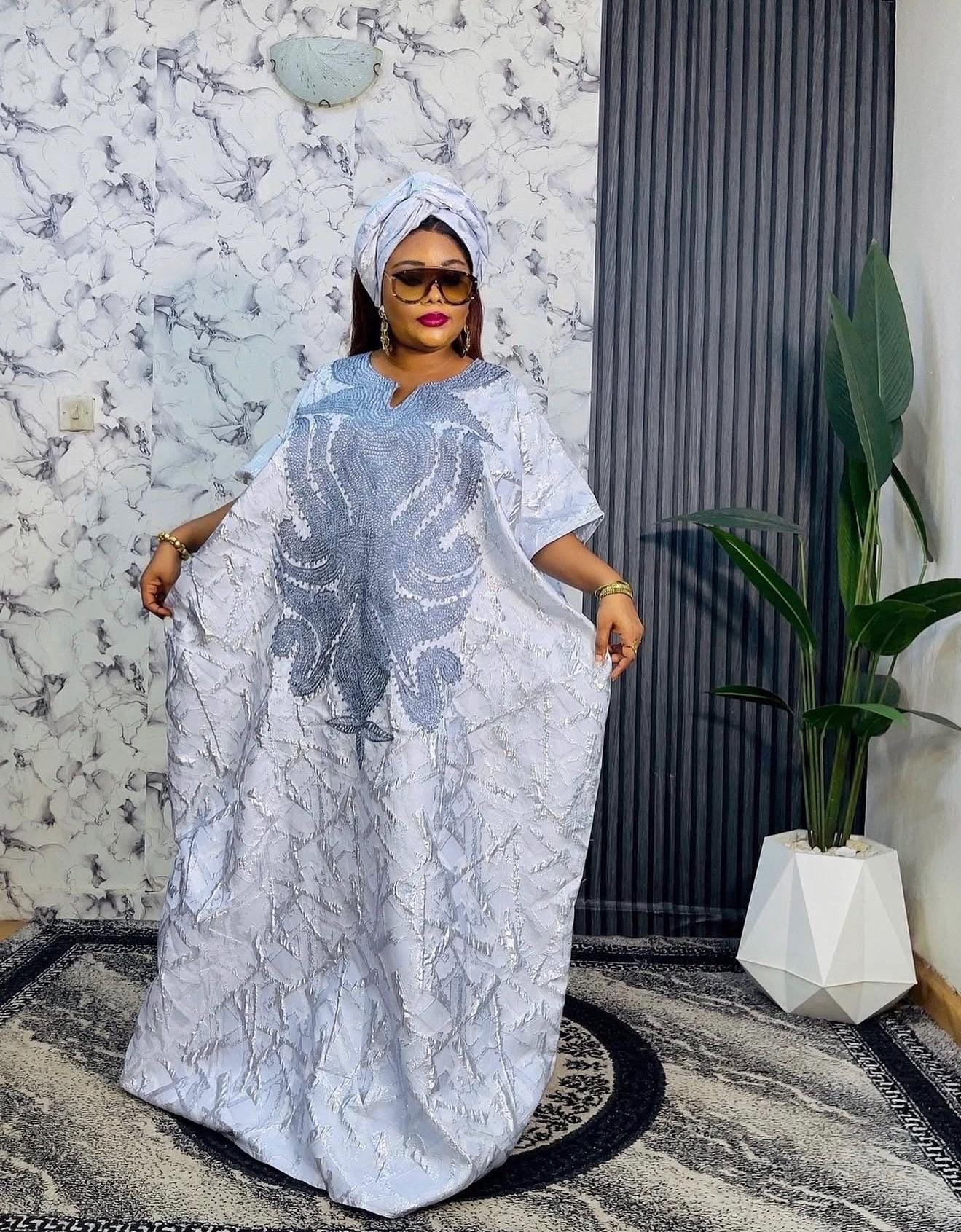 High Quality European Damask Brocade Agbada dress| danshiki| Nigerian made | African Fashion| Boubou| Rich aunty| Agbada for women| Tinko