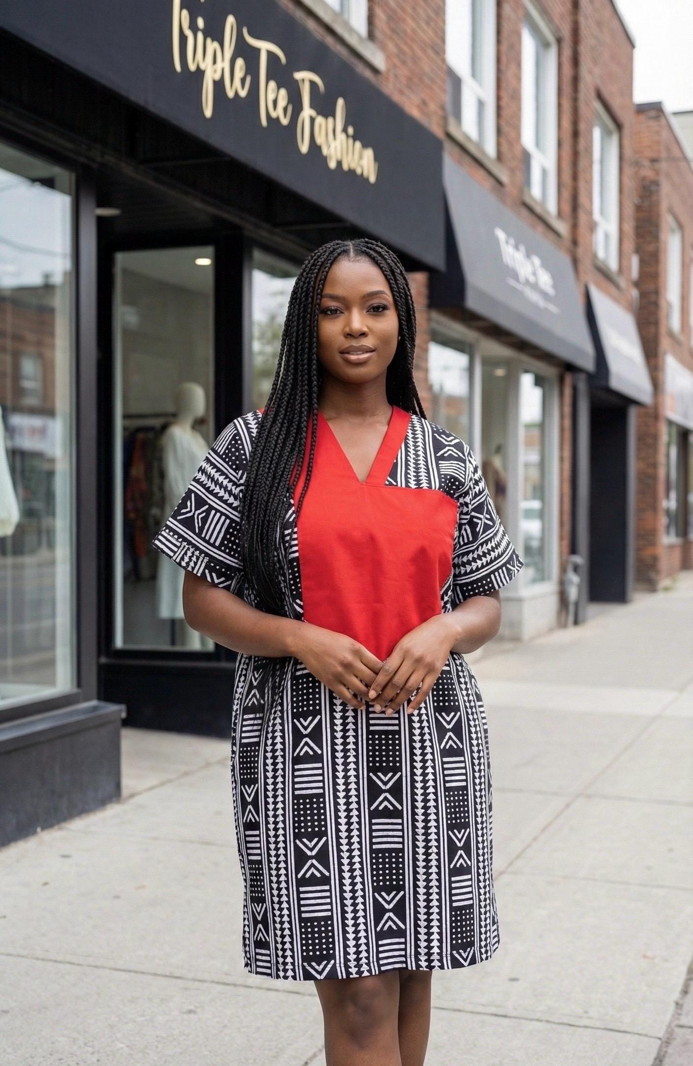 Regal AfroBoubou Kaftan – African Print Maxi Dress | One Size Fit | Rich Aunty Vibes | Ankara Summer Outfit