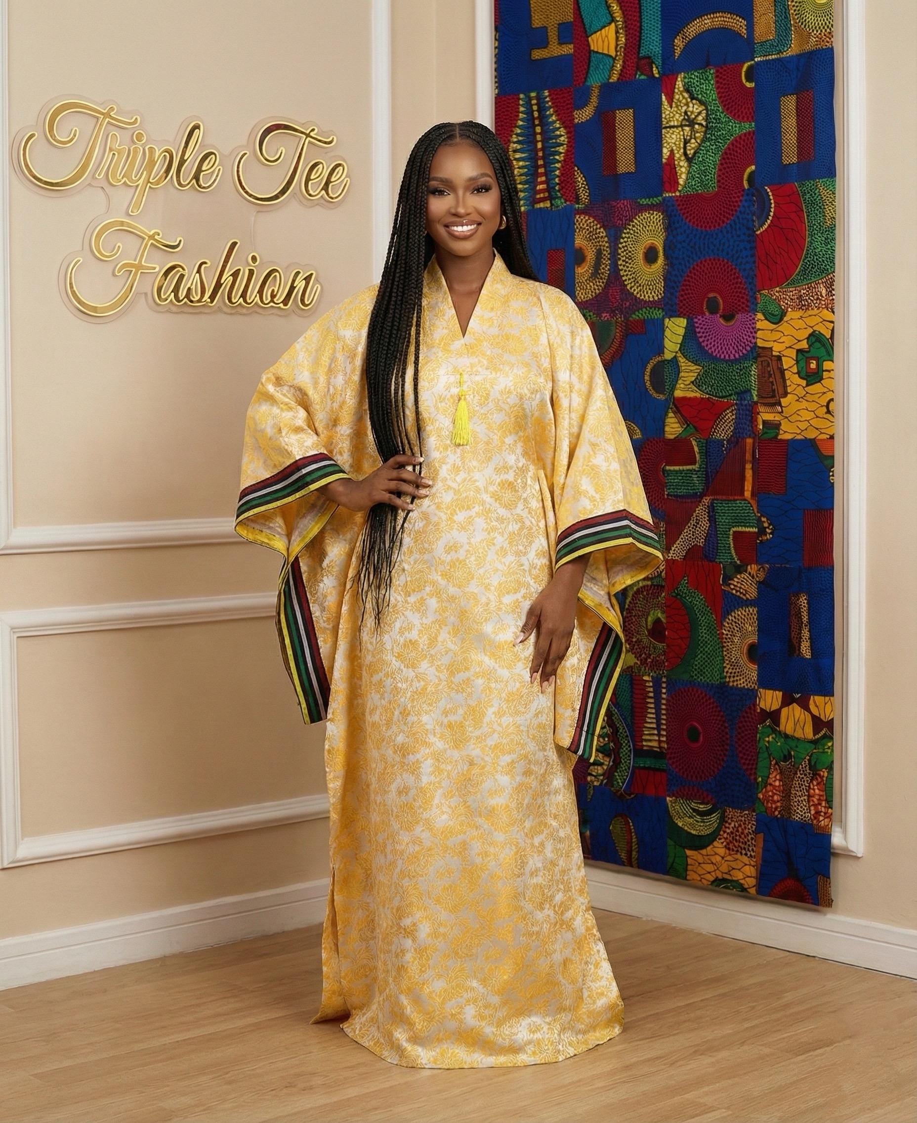 African Brocade dress| danshiki | Kaftan| Jalabiya| Rich aunty | Nigerian dress| Party dress| One size fits all| European brocade boubou