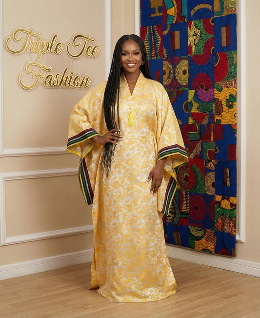 African Brocade dress| danshiki | Kaftan| Jalabiya| Rich aunty | Nigerian dress| Party dress| One size fits all| European brocade boubou