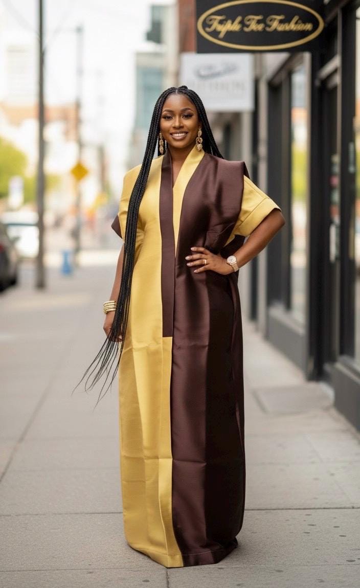 Mikado Boubou Kaftan | African Party Dress